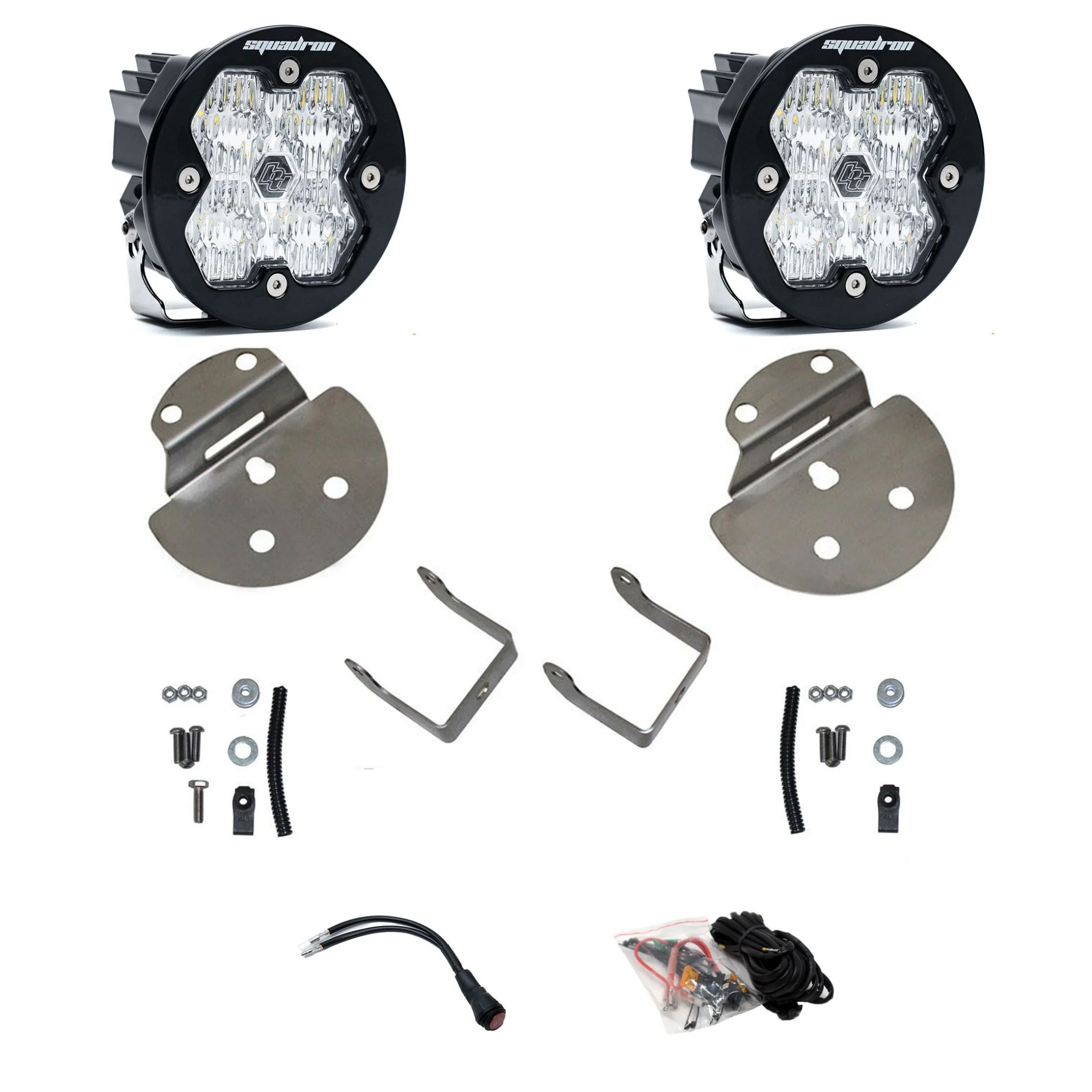 Baja Designs Squadron-R 2.0 Sport Fog Pocket Light Kit, 2015-2019 LML/L5P & LWN