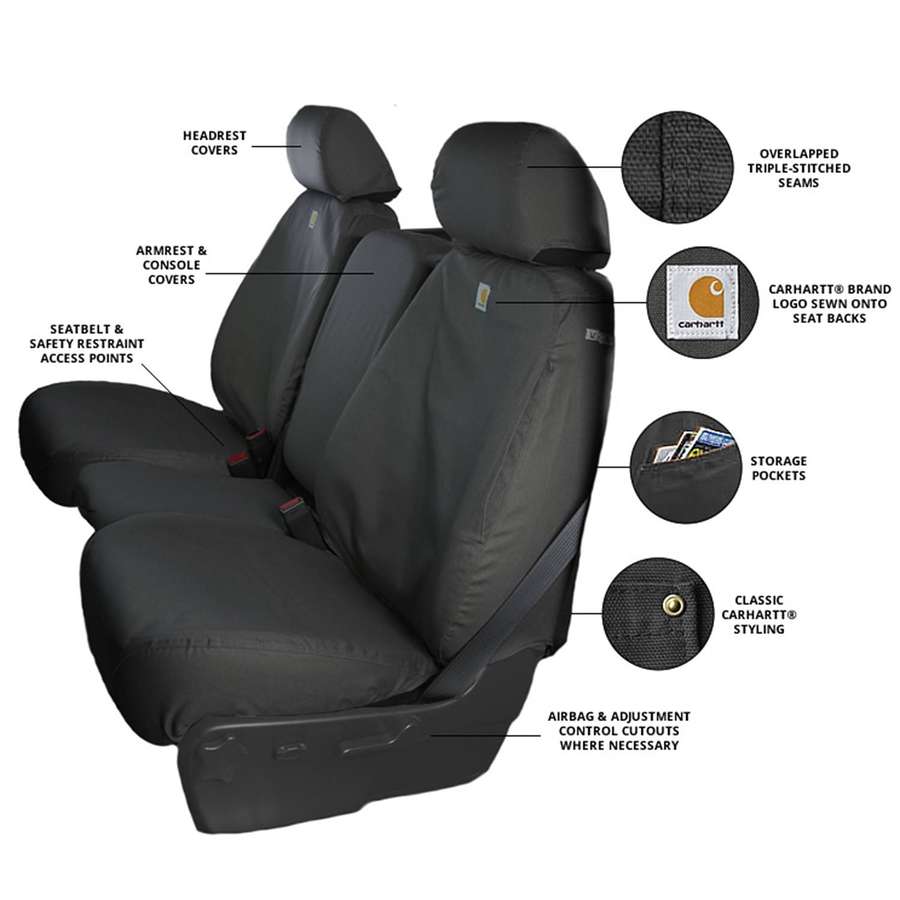 Carhartt SeatSaver Seat Covers Carhartt Brown, 2001-2007 LB7/LLY/LBZ - Image 4