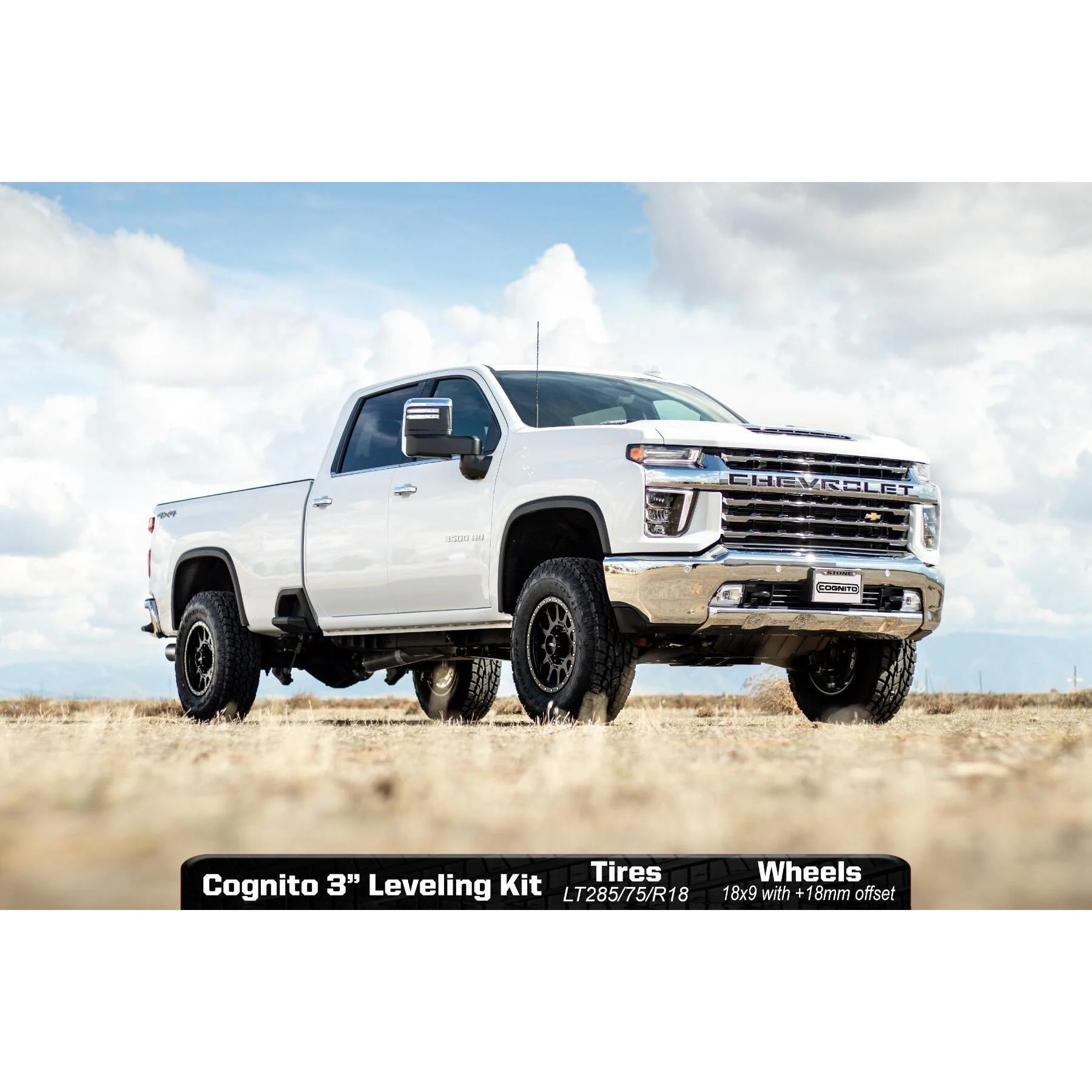 Cognito 3" Elite Leveling Kit w/Fox 2.5 Reservoir Shocks, 2020-2025 L5P - Image 7