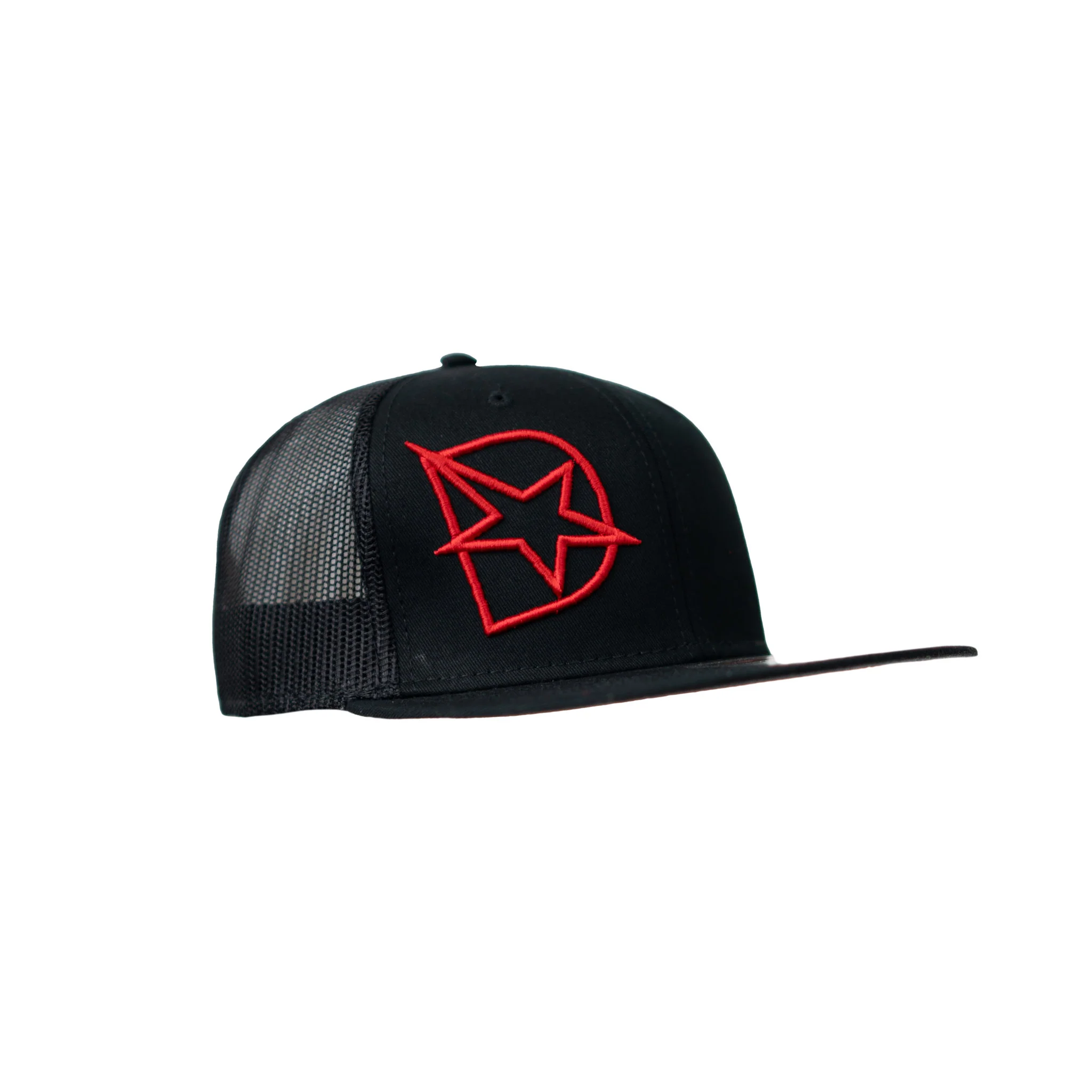 DmaxStore D-Star Snapback Hat (Red/Black) - Image 2