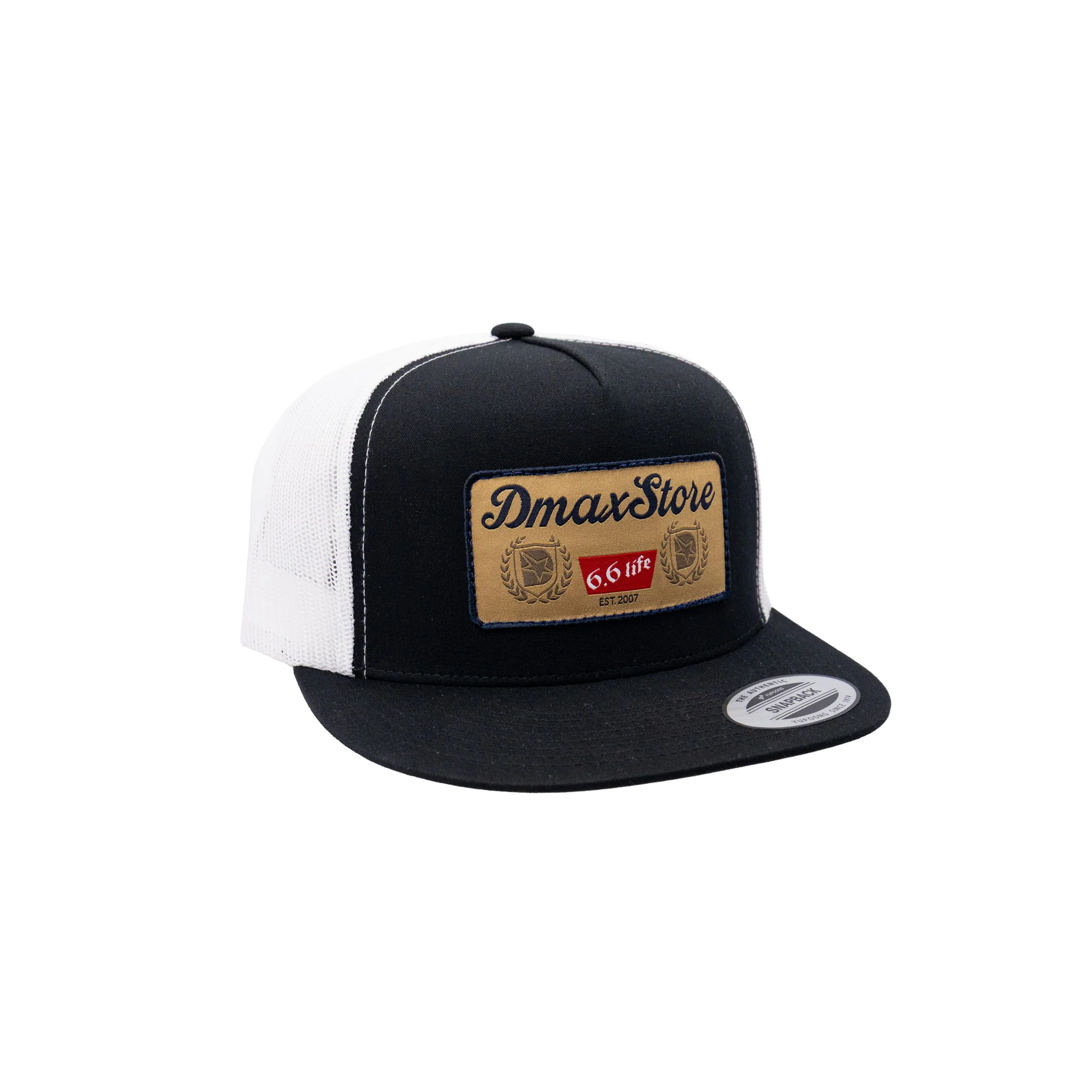 DmaxStore Banquet Black/White Snapback Hat - Image 2