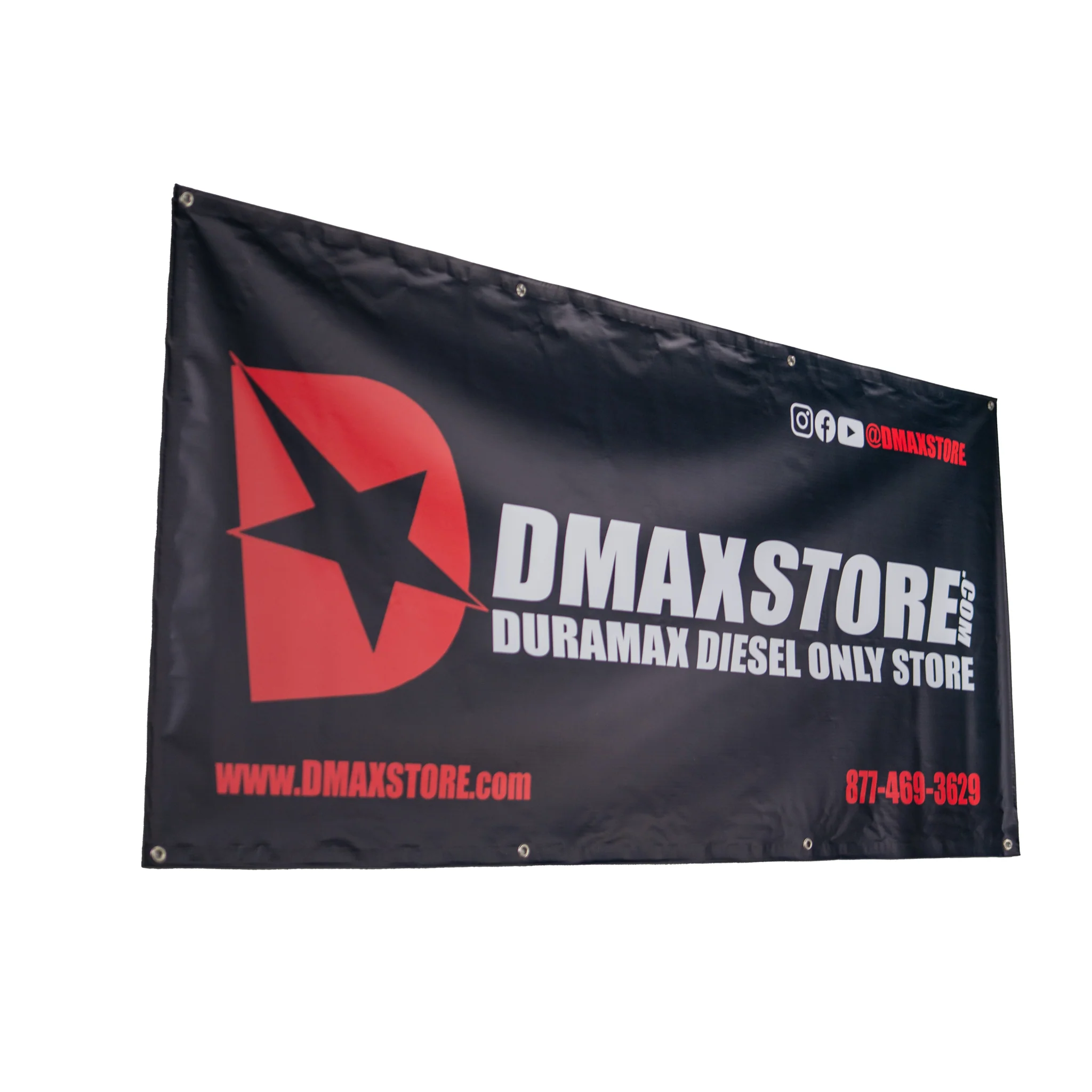 DmaxStore Black, White & Red Banner, 3'x6' - Image 2