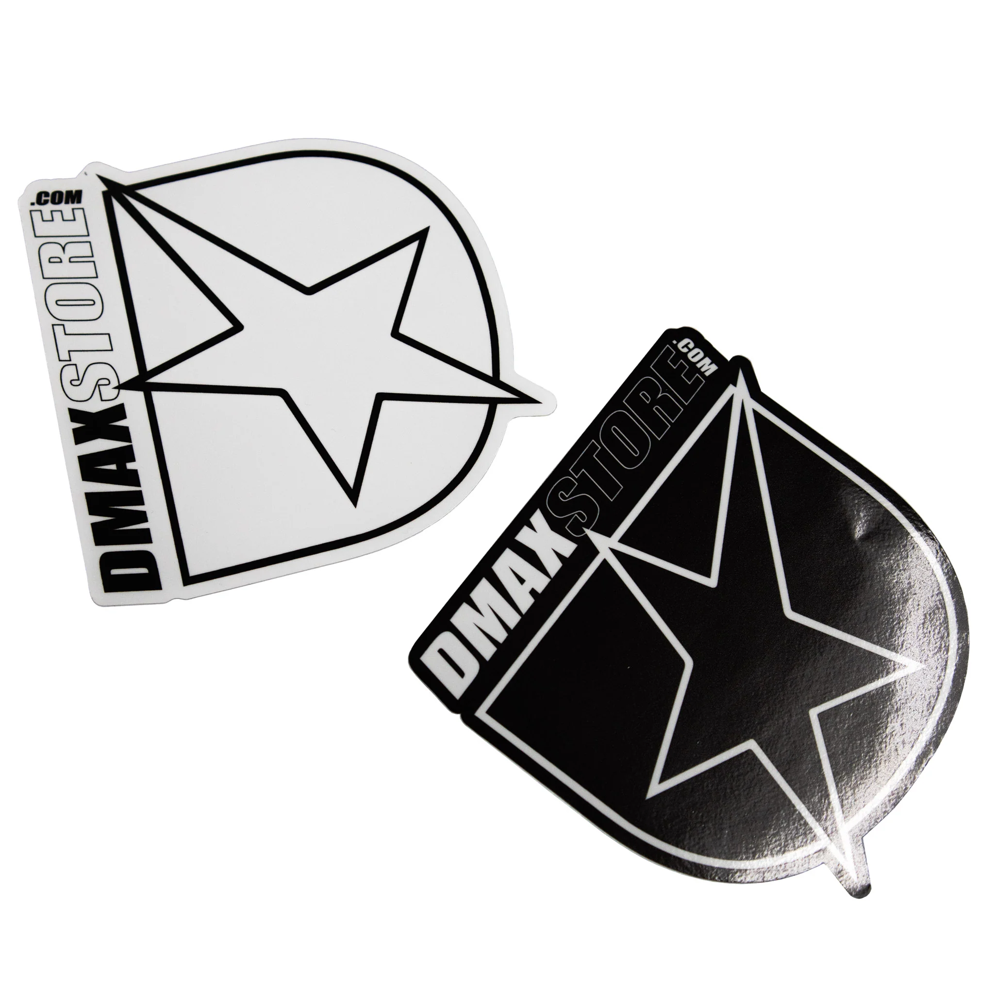 DmaxStore Black and White D-Star Sticker 2 Pack - Image 2