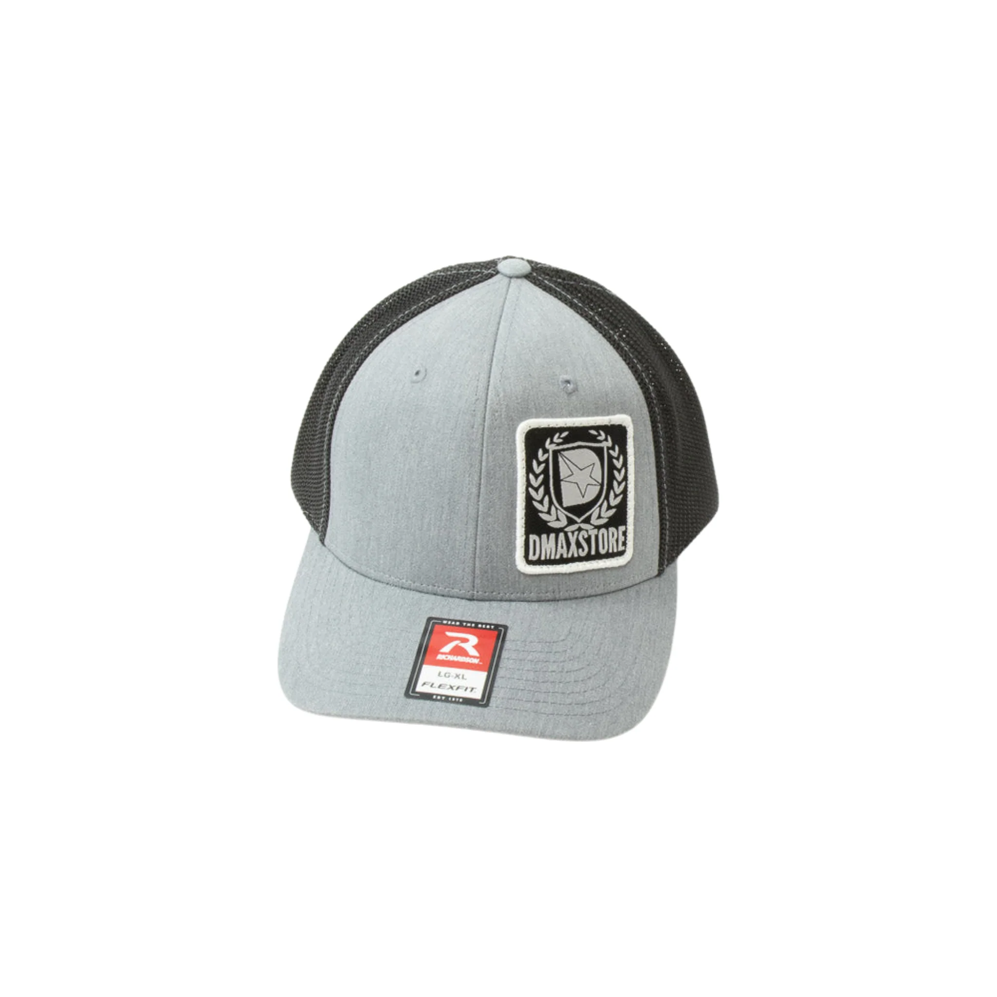 DmaxStore Woven Crest Patch R-Flex Fitted Trucker Hat - Image 6