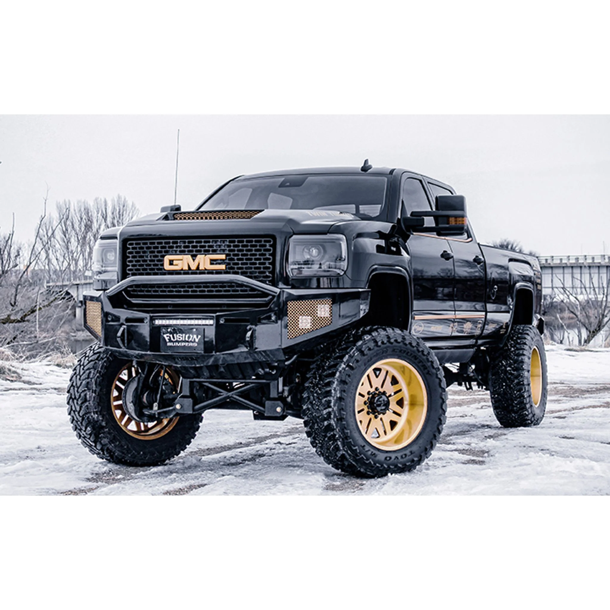Fusion Gladiator Series Front Bumper, 2015-2019 Sierra LML/L5P - Image 6