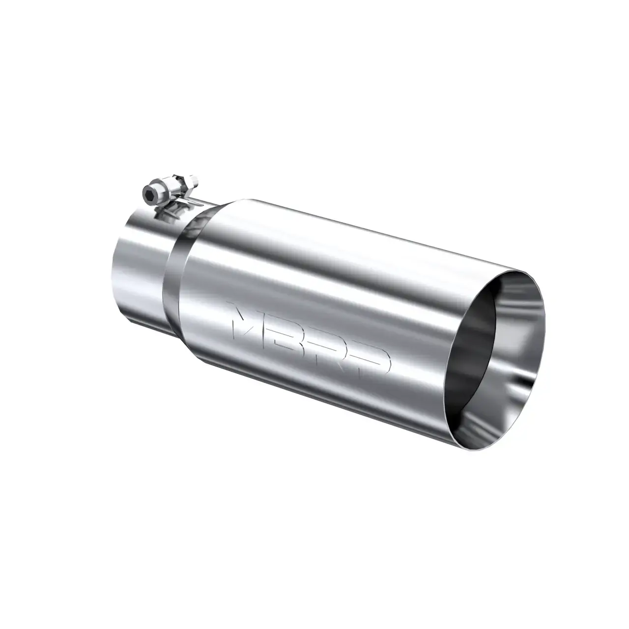 MBRP 4"X5"X12" Dual Wall, Straight Cut, T304 Stainless Tip