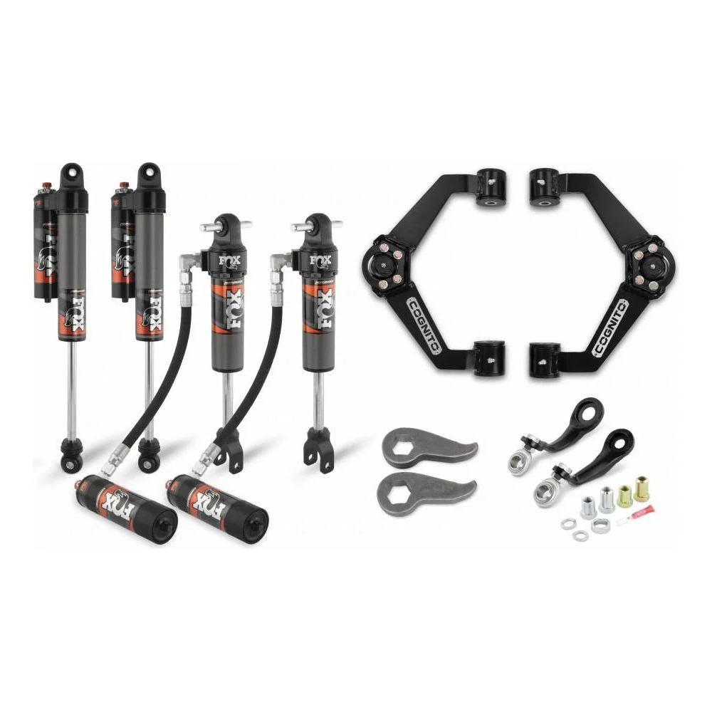 Cognito 3" Elite Leveling Kit with Fox 2.5 Reservoir Shocks, 2011-2019 LML/L5P