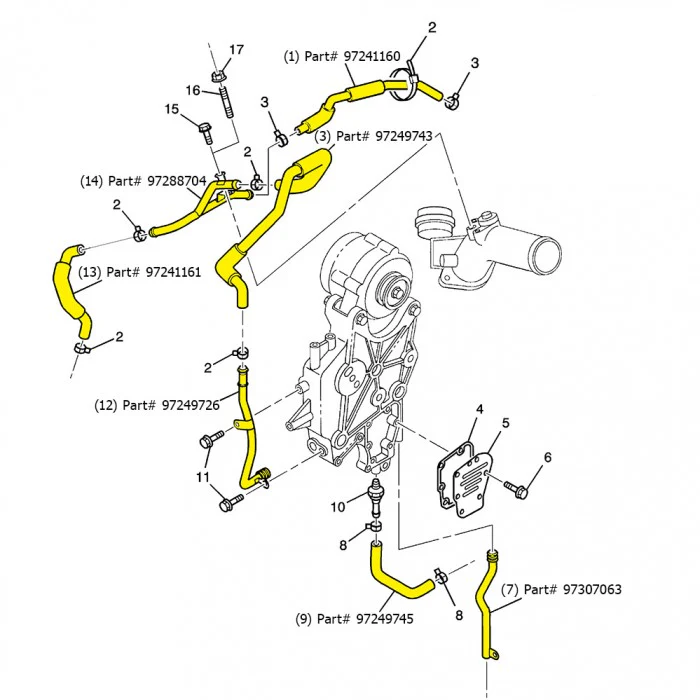 GM PCV Components, 2002-2004 LB7 (CA Emissions)