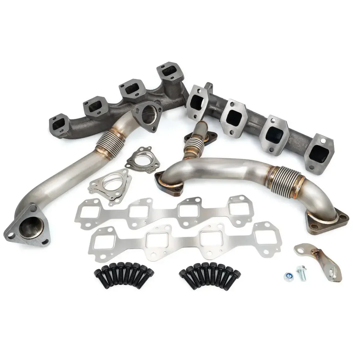 PPE High Flow Exhaust Manifolds & Up-Pipes, 2002-2004 LB7 CA Emissions