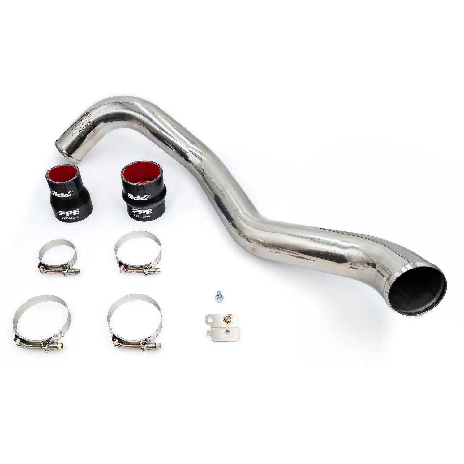 PPE Hot Side Intercooler Charge Pipe - 3.0” Stainless Steel, 2004.5-2010 LLY/LBZ/LMM